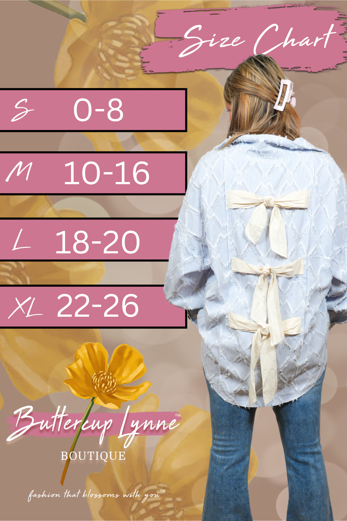 Sweet Change Bliss Back Ribbon Stripe Top - Buttercup Lynne Boutique
