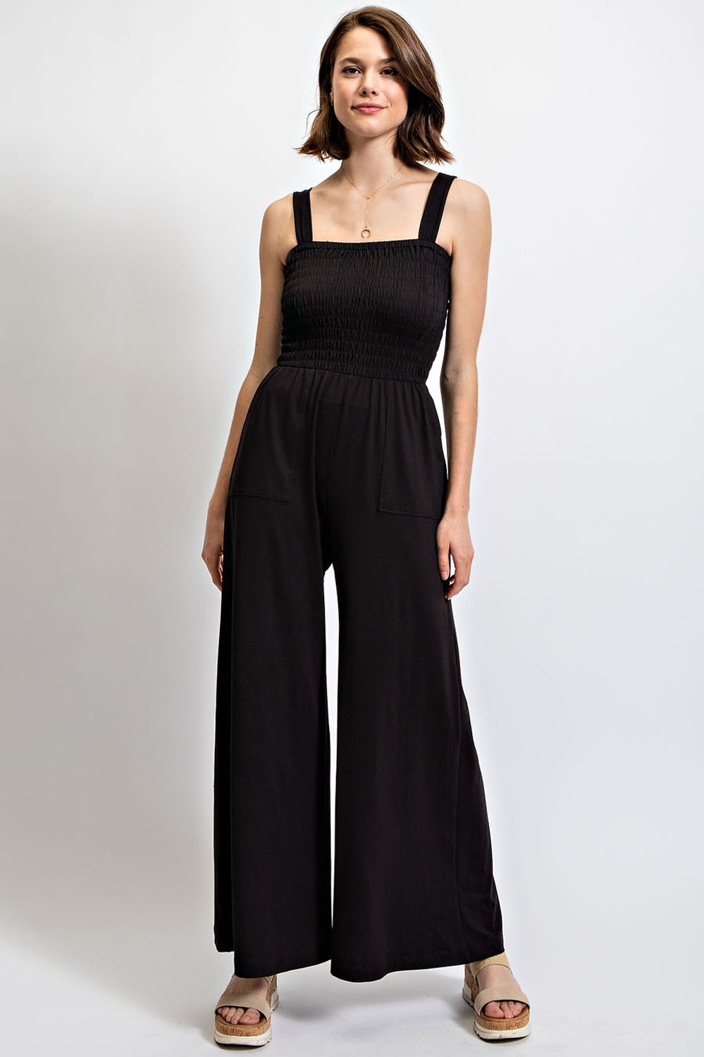 I Want To Know Wide Leg Jumpsuit - Buttercup Lynne Boutique