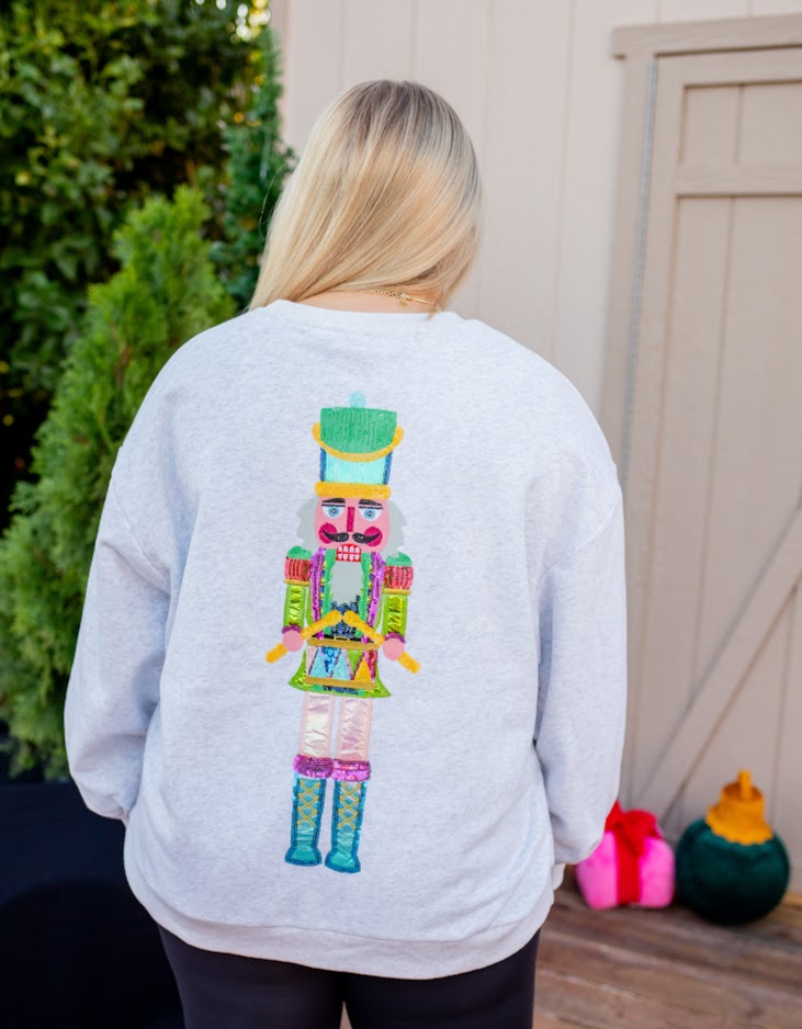 Jolly Holiday Nutcracker Sweatshirt - Buttercup Lynne Boutique