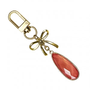 Bow Teardrop Bag Charm