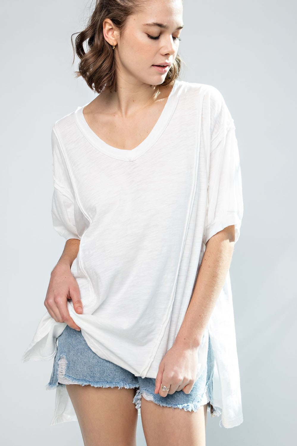 Bring It Mineral Washed Top - Buttercup Lynne Boutique