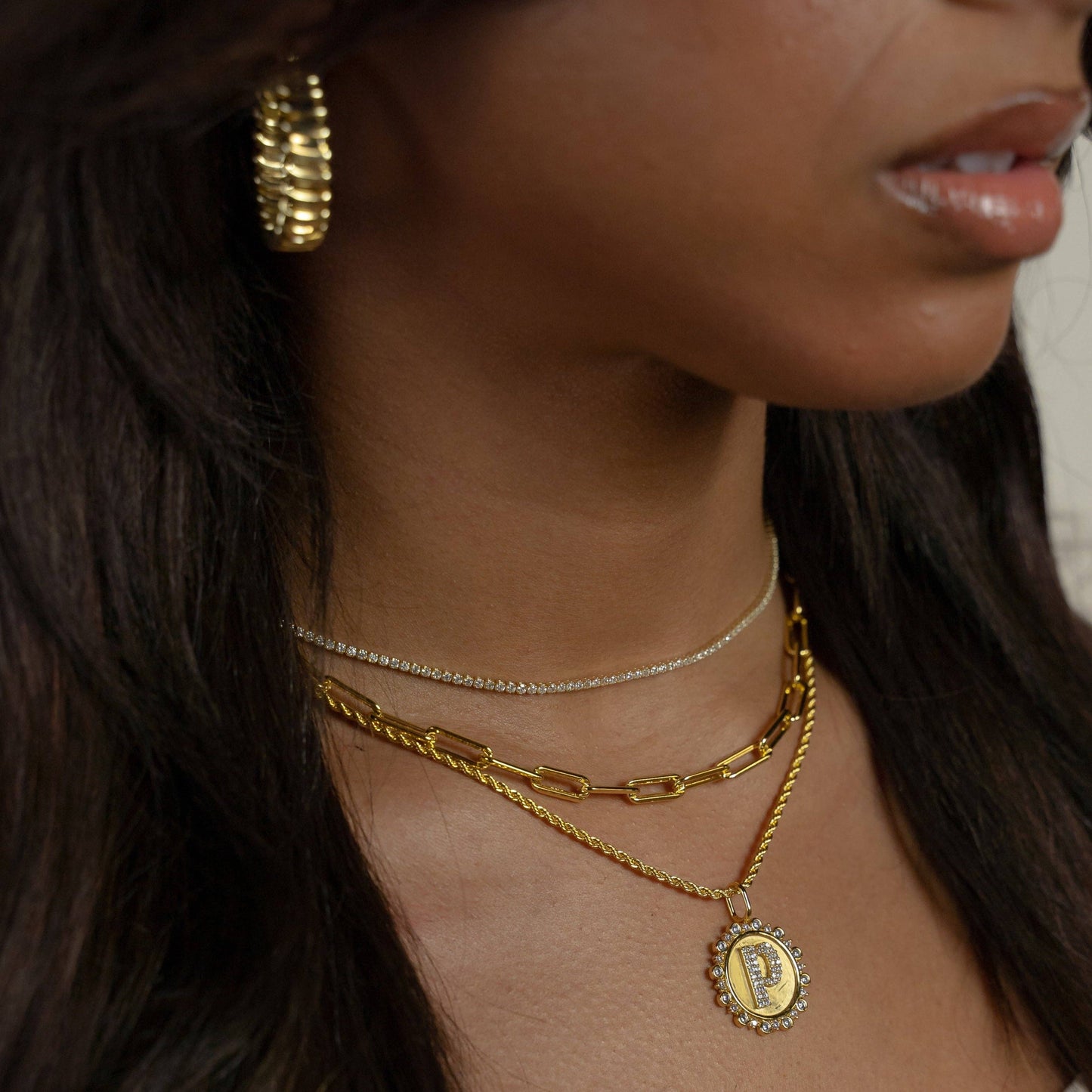 Next Level Vintage Coin Initial Charm - Buttercup Lynne Boutique