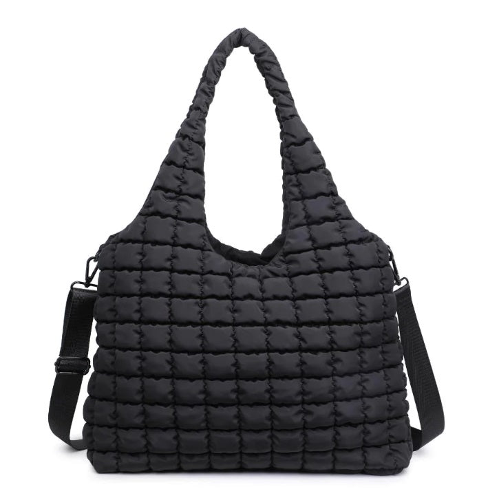 Elevate Quilted Hobo in BLACK - Sol and Selene - Buttercup Lynne Boutique