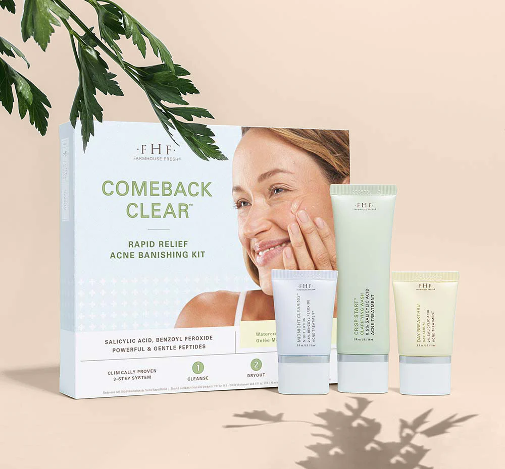 Farmhouse Fresh - Comeback Clear® Rapid Relief Acne Kit - Buttercup Lynne Boutique