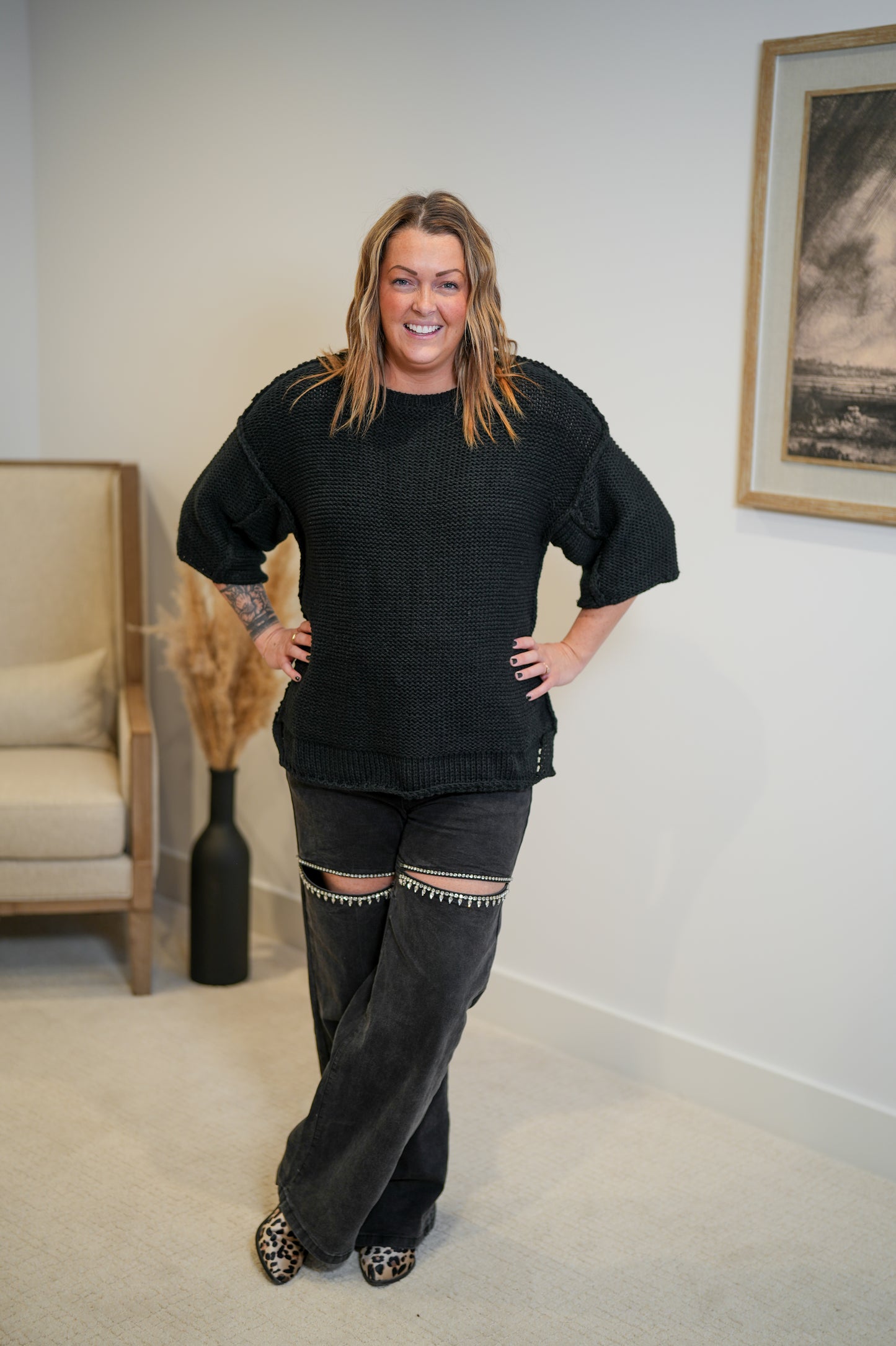 Comfy Cozy Dolman Sleeve Sweater - Multi Colors - Buttercup Lynne Boutique