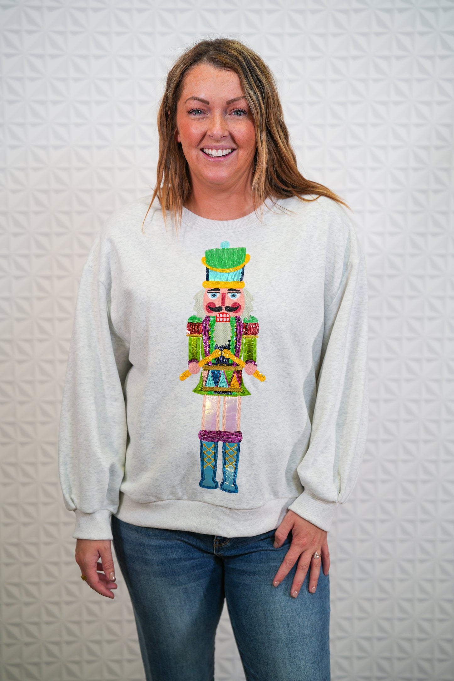 Jolly Holiday Nutcracker Sweatshirt - Buttercup Lynne Boutique