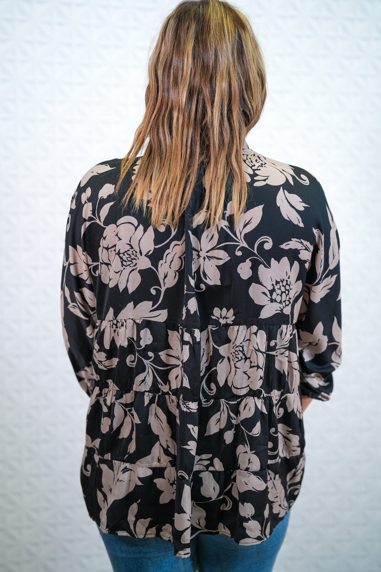 Coming Around Bubble Sleeve Satin Top - Buttercup Lynne Boutique