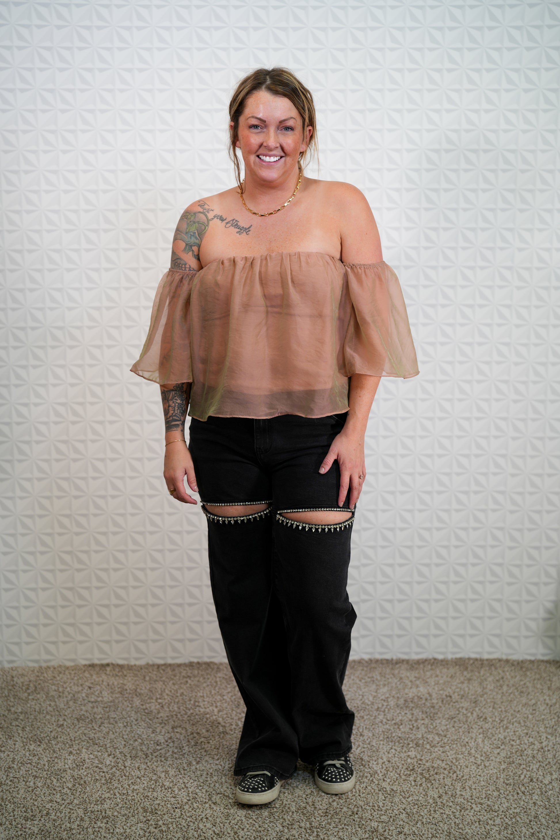 Lovely Day Off Shoulder Top - Buttercup Lynne Boutique