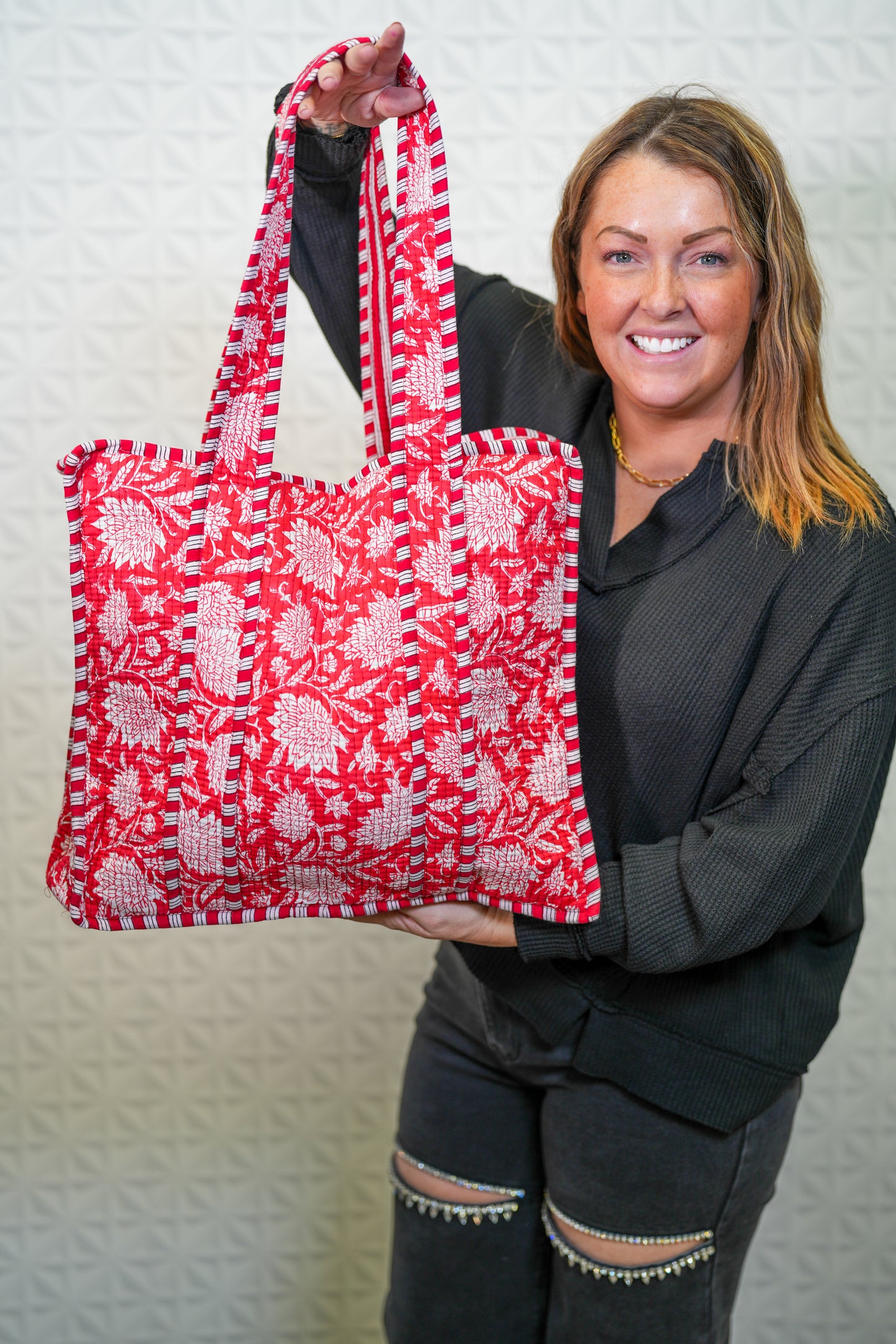 Farylina Quilted Tote Bag - Buttercup Lynne Boutique