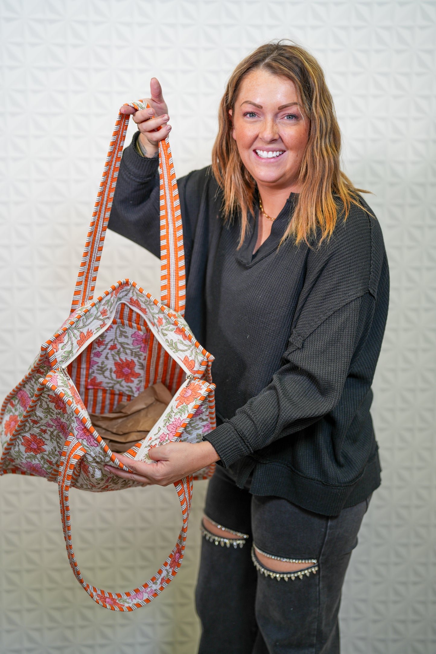 Farylina Quilted Tote Bag - Buttercup Lynne Boutique