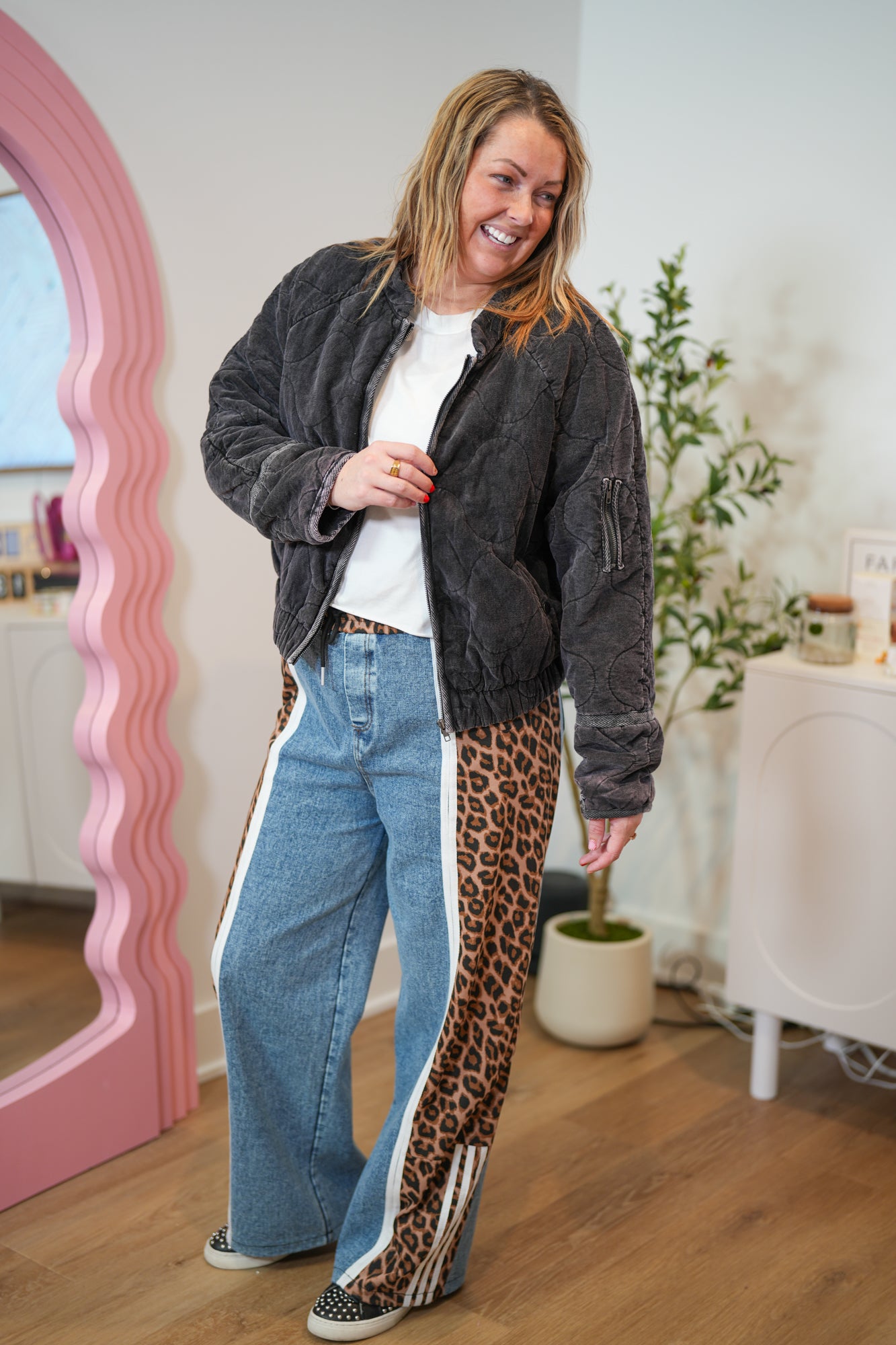 Counting On You Washed Quilted Jacket - Buttercup Lynne Boutique