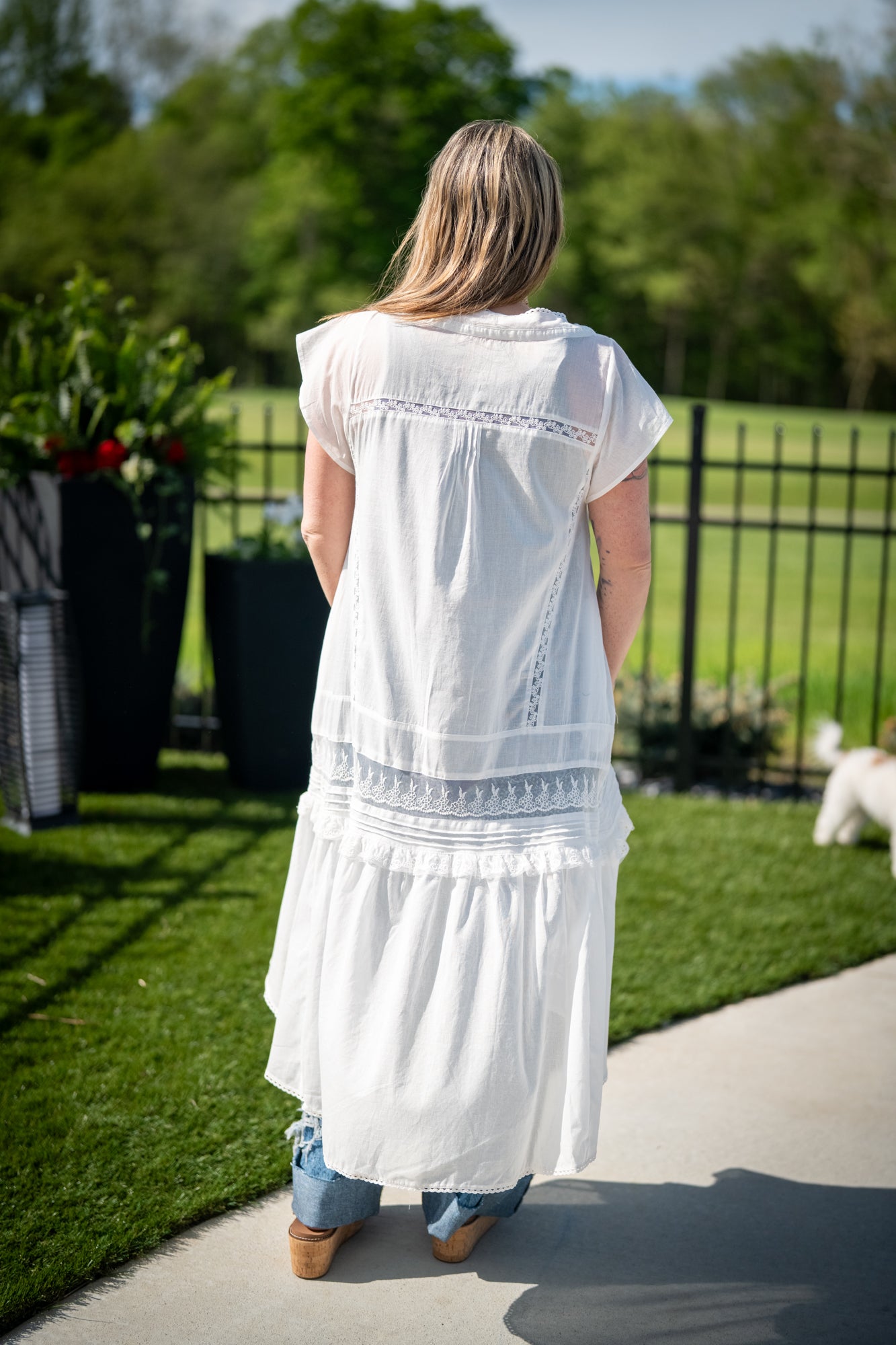 Whispers of Lace Maxi Top