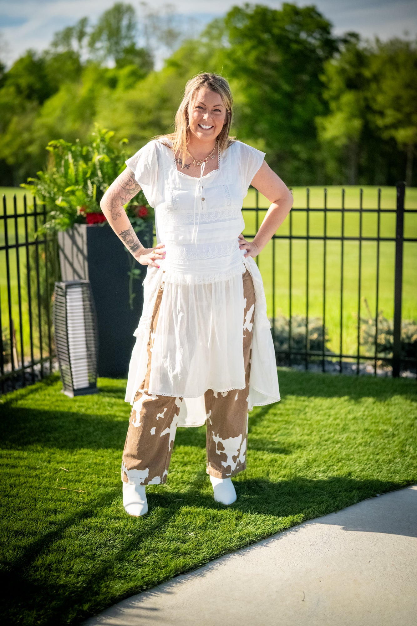 Whispers of Lace Maxi Top
