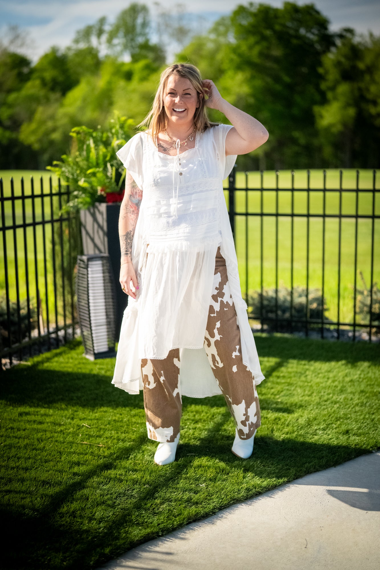 Whispers of Lace Maxi Top