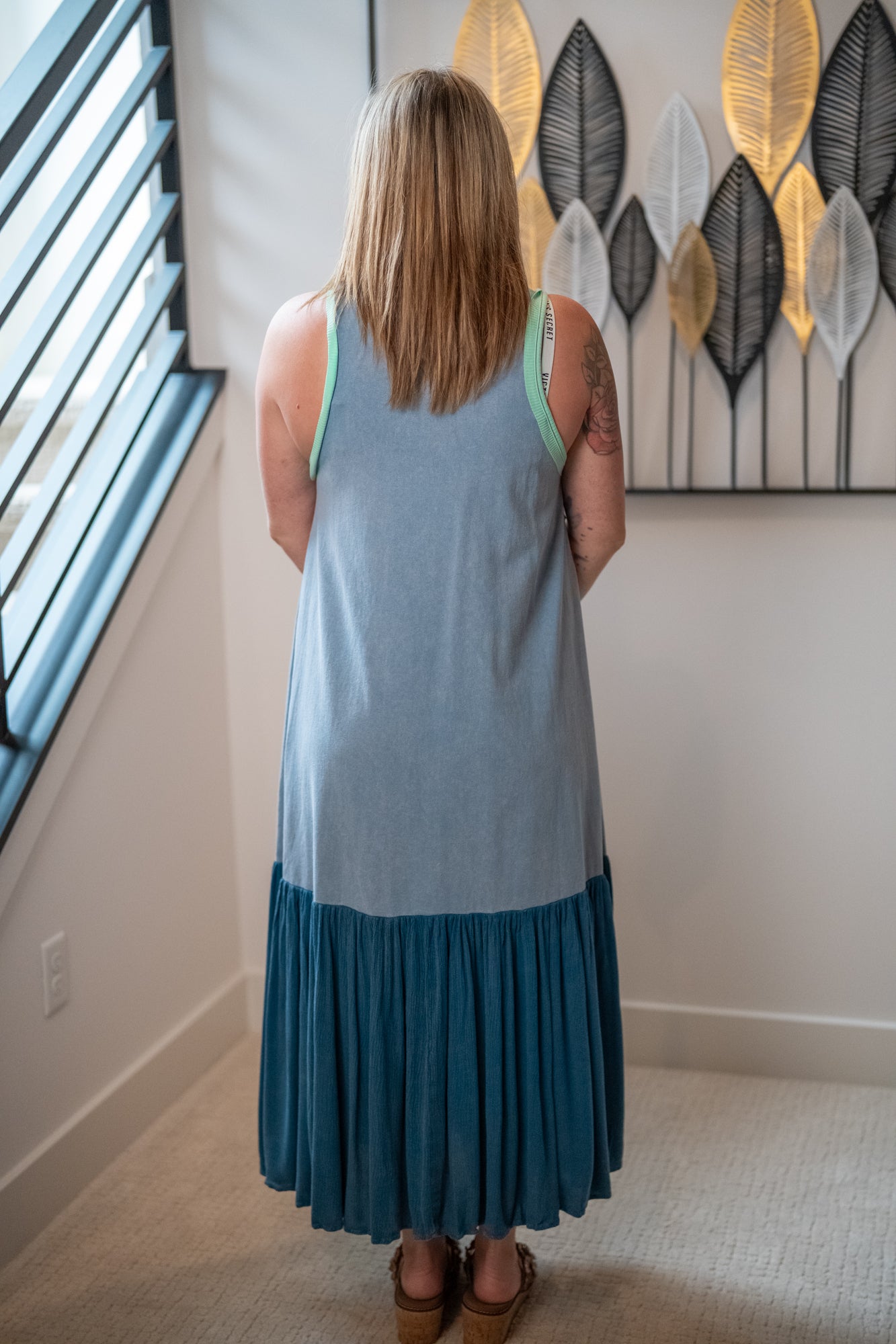 Oli & Hali Sleeveless Colorblock Maxi Dress - Buttercup Lynne Boutique