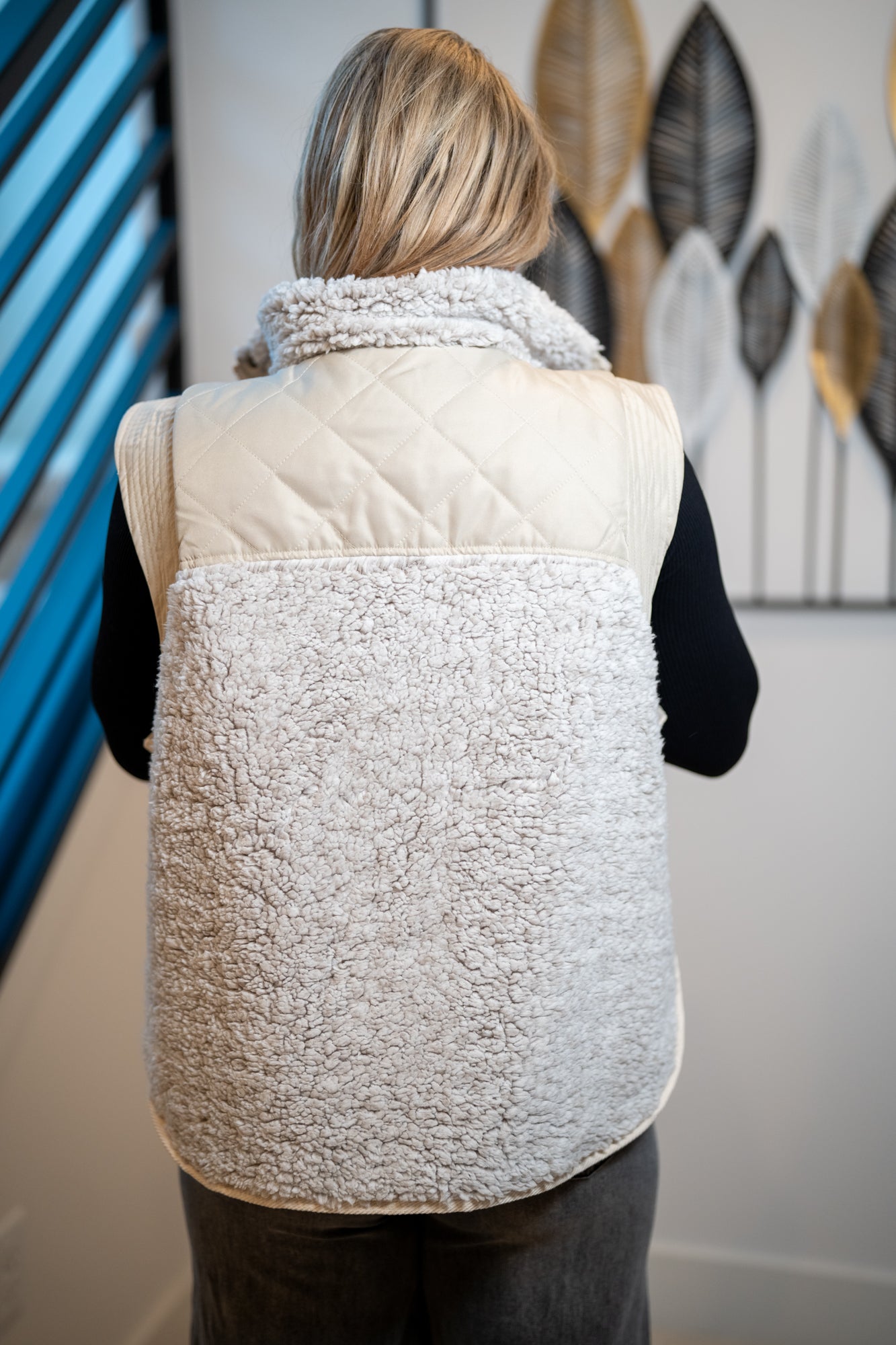 Oli & Hali - Button Down Sherpa Vest