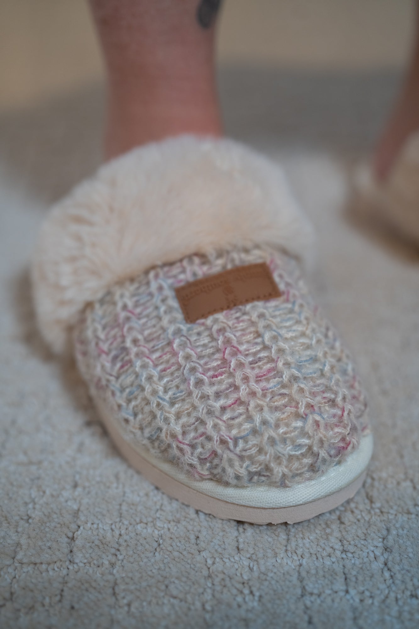 Simply Southern Open Fuzzy Slippers for Women