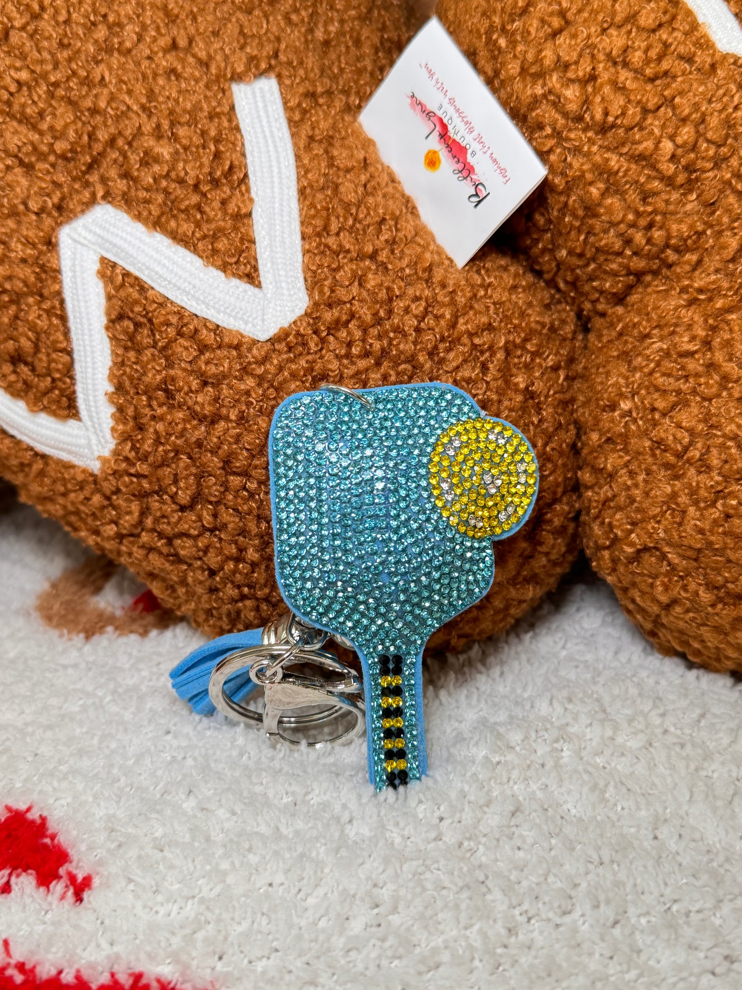 Sparkle Keychain - Pickleball - Buttercup Lynne Boutique