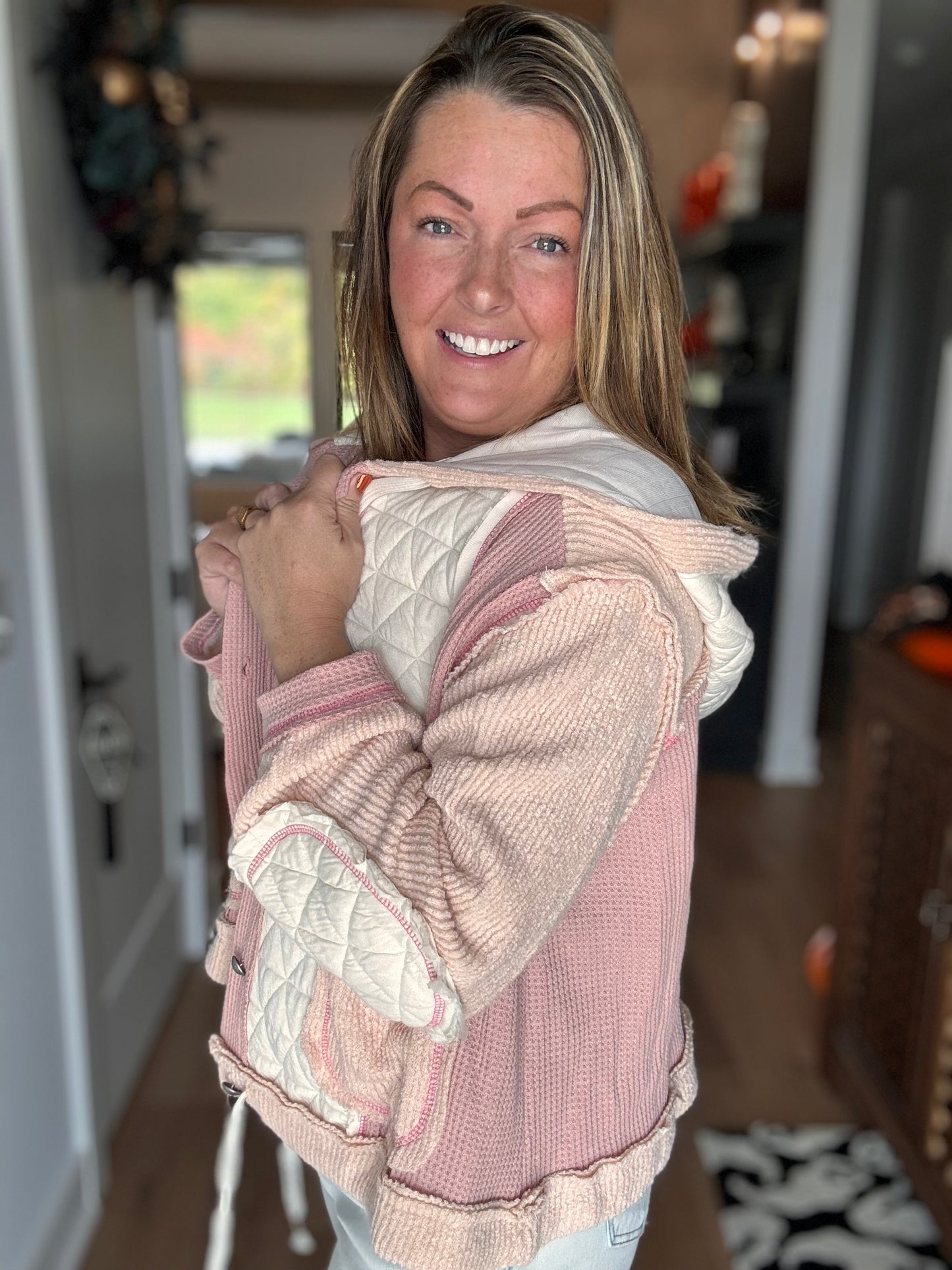 Dream About It Hooded Button Down Shacket - Buttercup Lynne Boutique