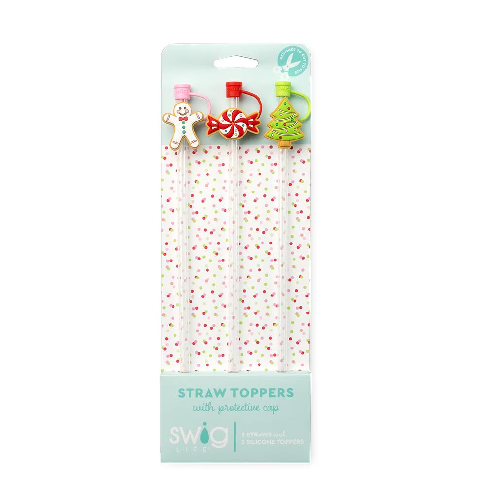 Straw Toppers By SWIG With Straws Included - Cookie Jar - Buttercup Lynne Boutique