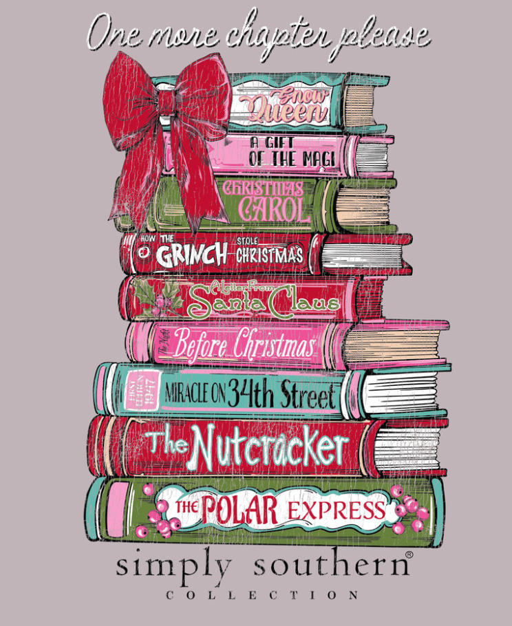 One More Chapter- Christmas Books Long Sleeve Simply Southern