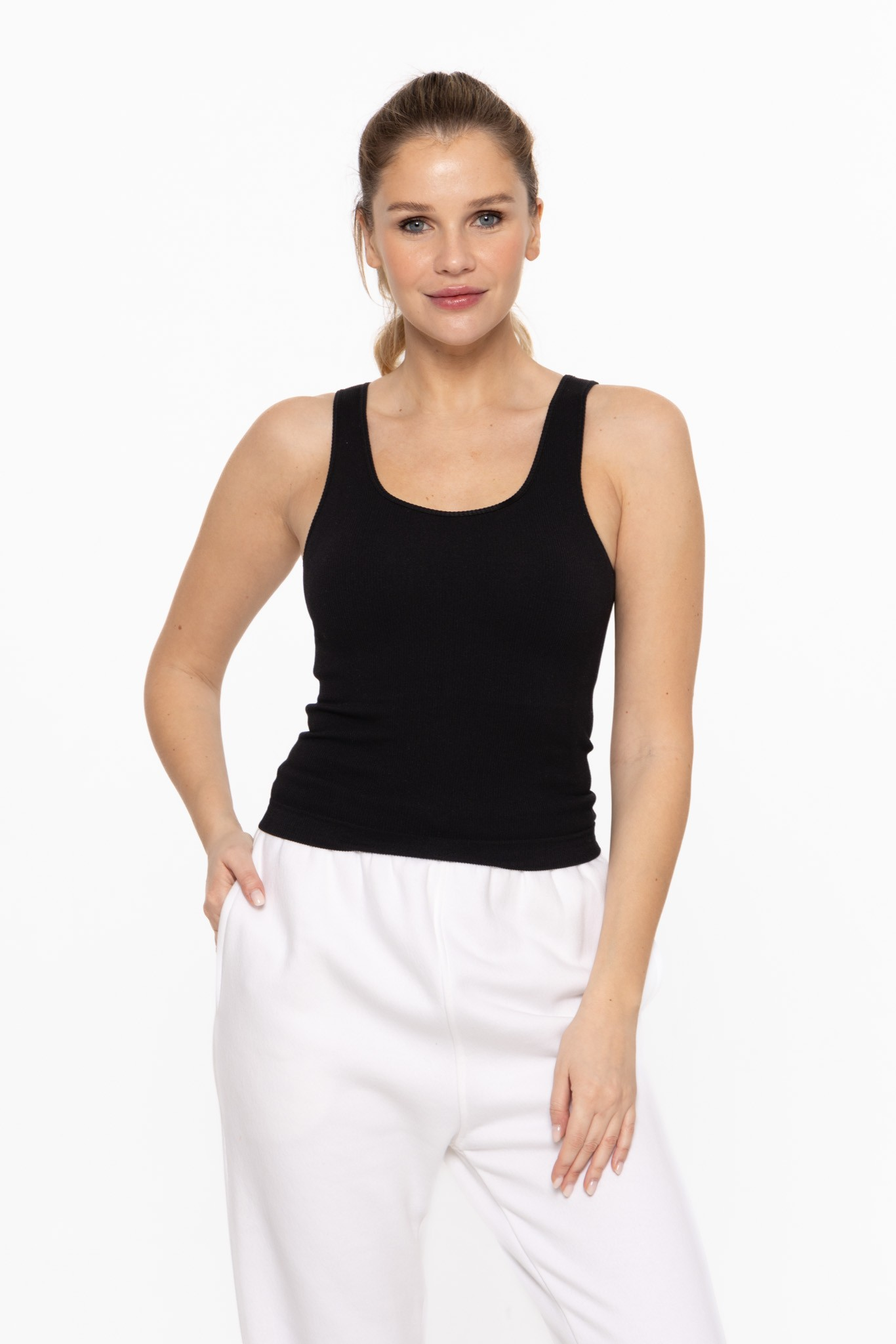 Good Aim Ribbed Tank Top - Buttercup Lynne Boutique