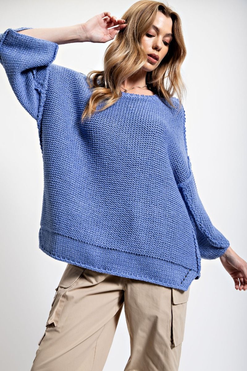 Comfy Cozy Dolman Sleeve Sweater - Multi Colors - Buttercup Lynne Boutique