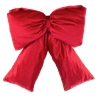 Coquet Christmas Ribbon Ornament – Red Velvet