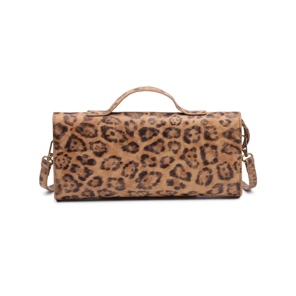 Leopard East West Clutch Crossbody - Buttercup Lynne Boutique
