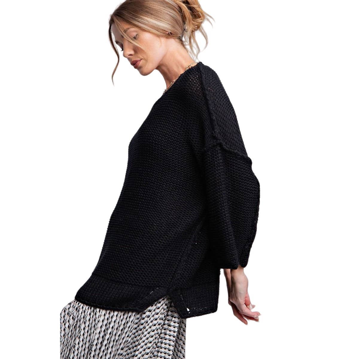 Comfy Cozy Dolman Sleeve Sweater - Multi Colors - Buttercup Lynne Boutique