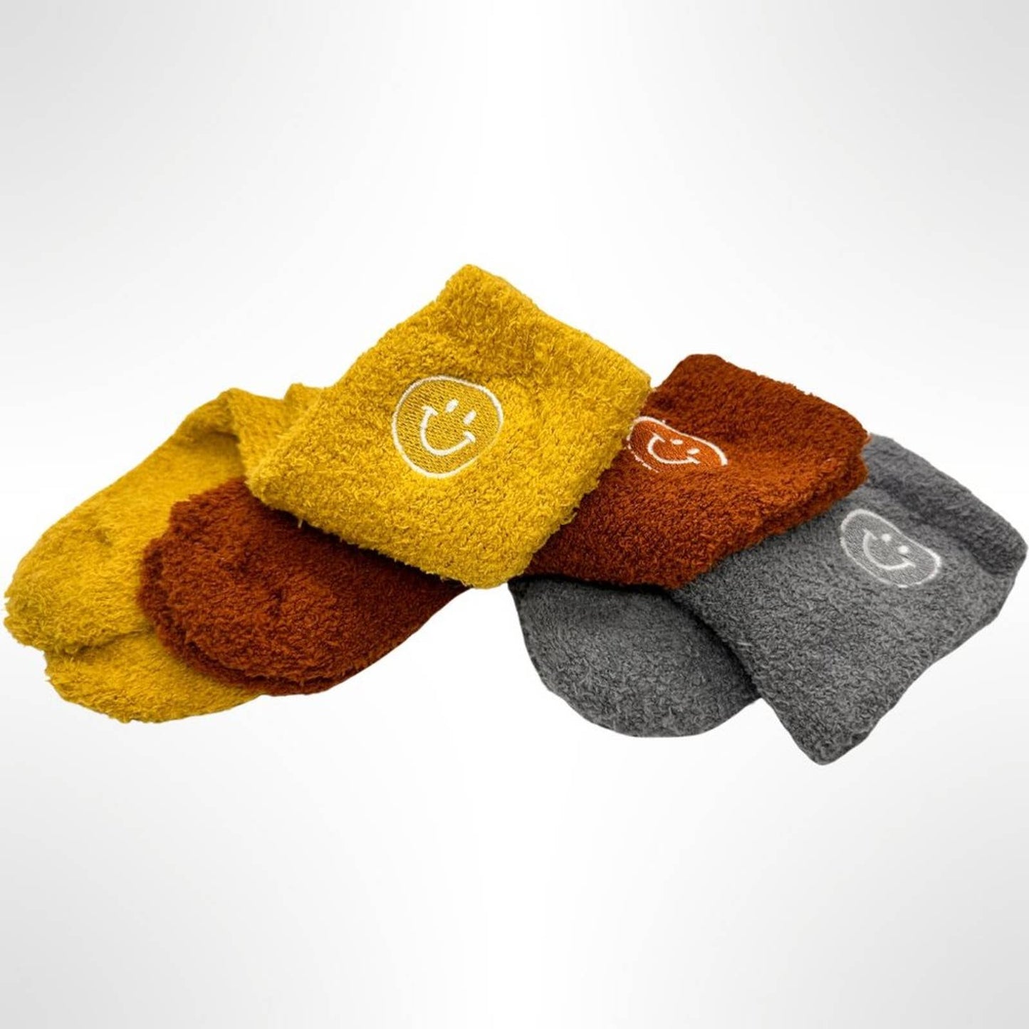 Smiley Socks - FALL Colors - Cozy - Buttercup Lynne Boutique