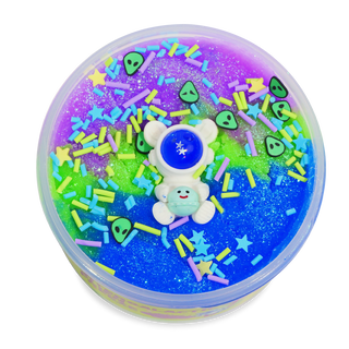 Peachybbies Intergalactic Alien Freeze slime with gradient colors and alien themed decorations