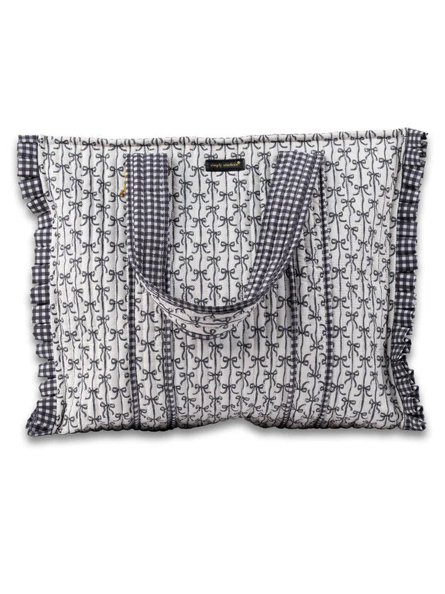 Simply Southern Quilted Bow Tote Bag