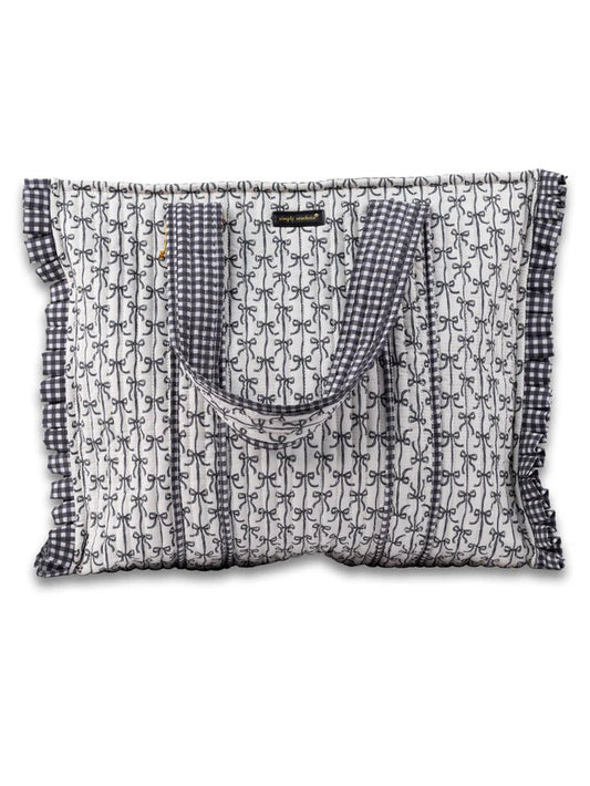 Simply Southern Quilted Bow Tote Bag