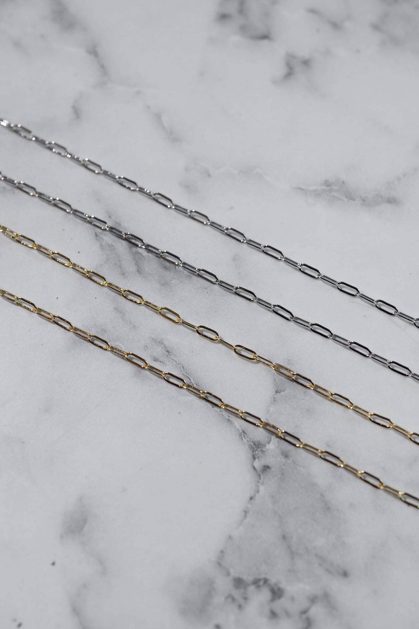 Feelings For You Mini Paperclip Chain Necklace - Buttercup Lynne Boutique