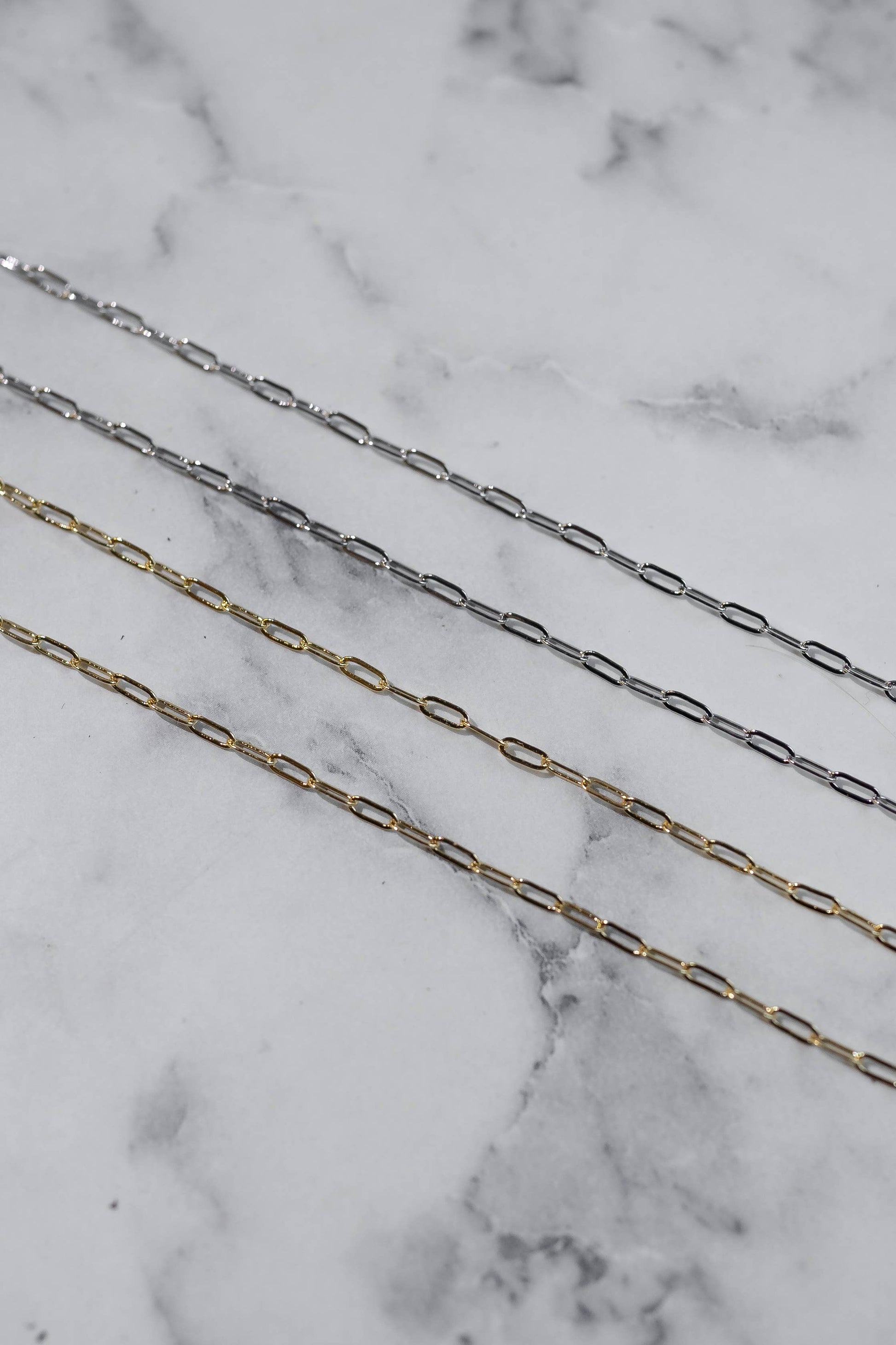 Feelings For You Mini Paperclip Chain Necklace - Buttercup Lynne Boutique