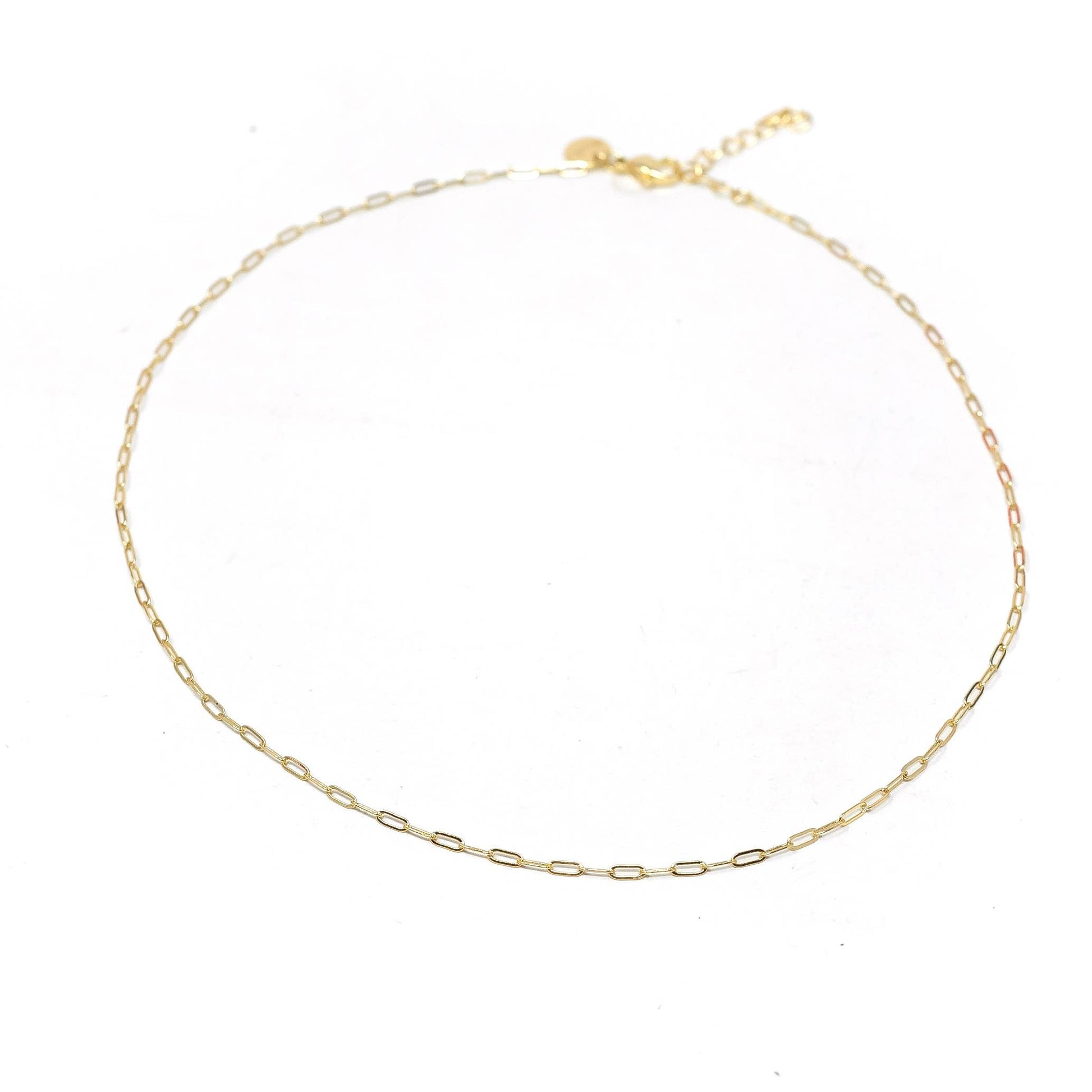 Feelings For You Mini Paperclip Chain Necklace - Buttercup Lynne Boutique