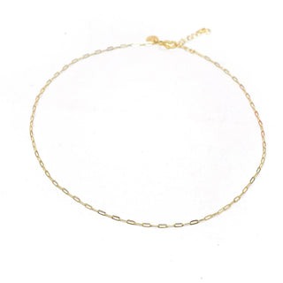 Feelings For You Mini Paperclip Chain Necklace - Buttercup Lynne Boutique