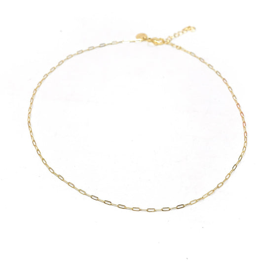 Feelings For You Mini Paperclip Chain Necklace - Buttercup Lynne Boutique