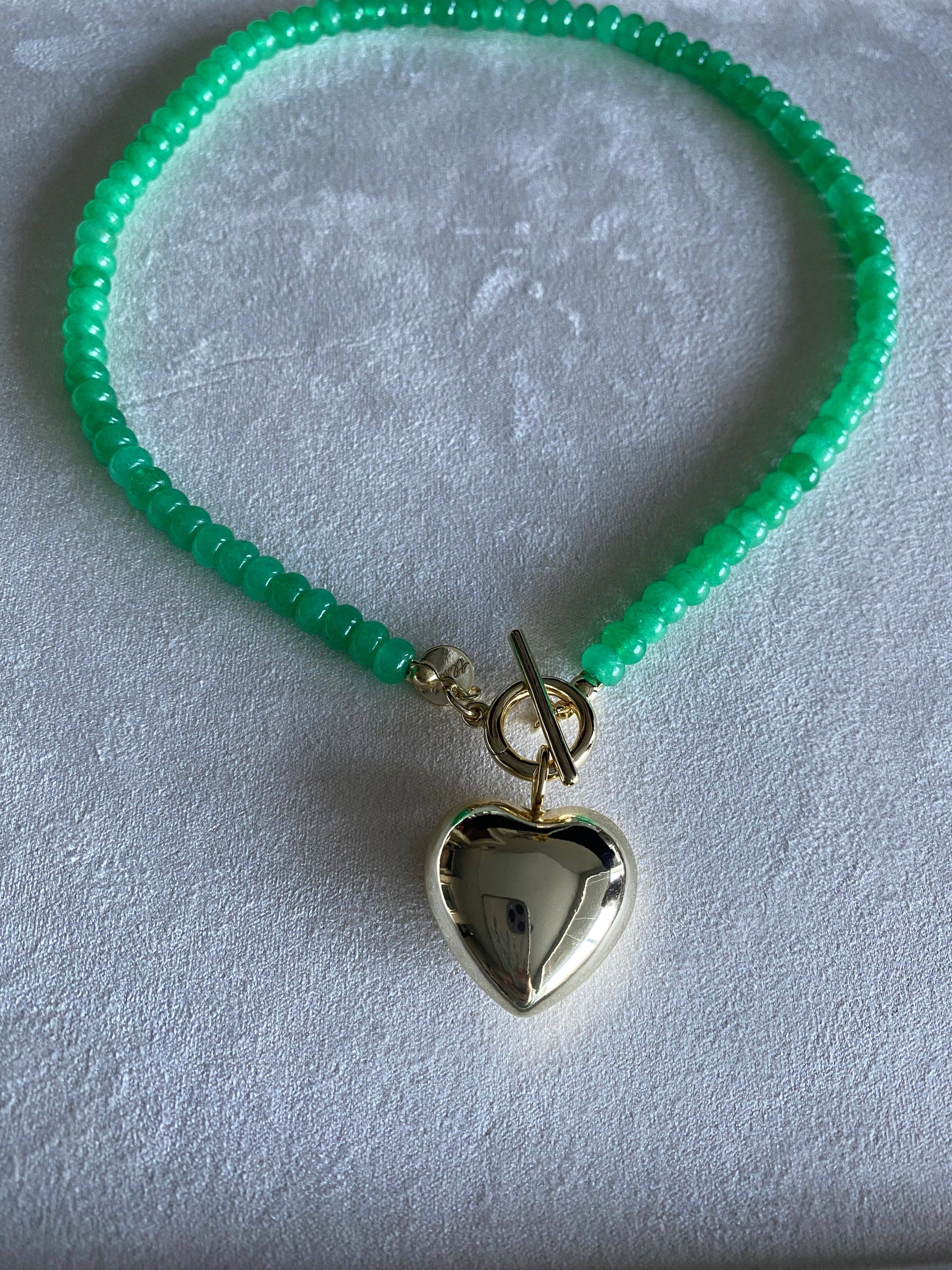 Heart Within Puffy Heart Charm - Buttercup Lynne Boutique