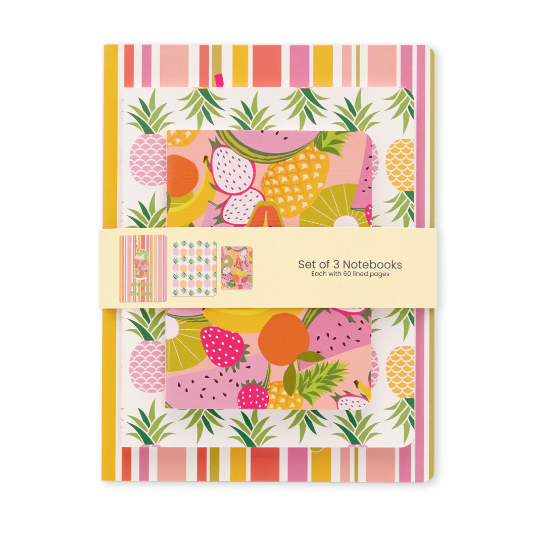 WerkShoppe Squeeze The Day Stitched Notebook Set