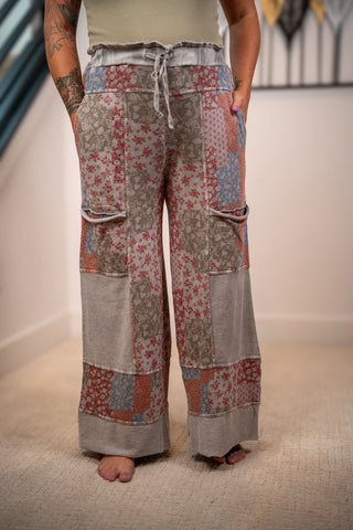 Patchwork Garden Pants Easel