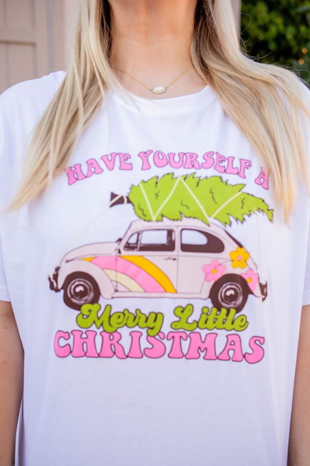 Merry Little Christmas TShirt - Buttercup Lynne Boutique