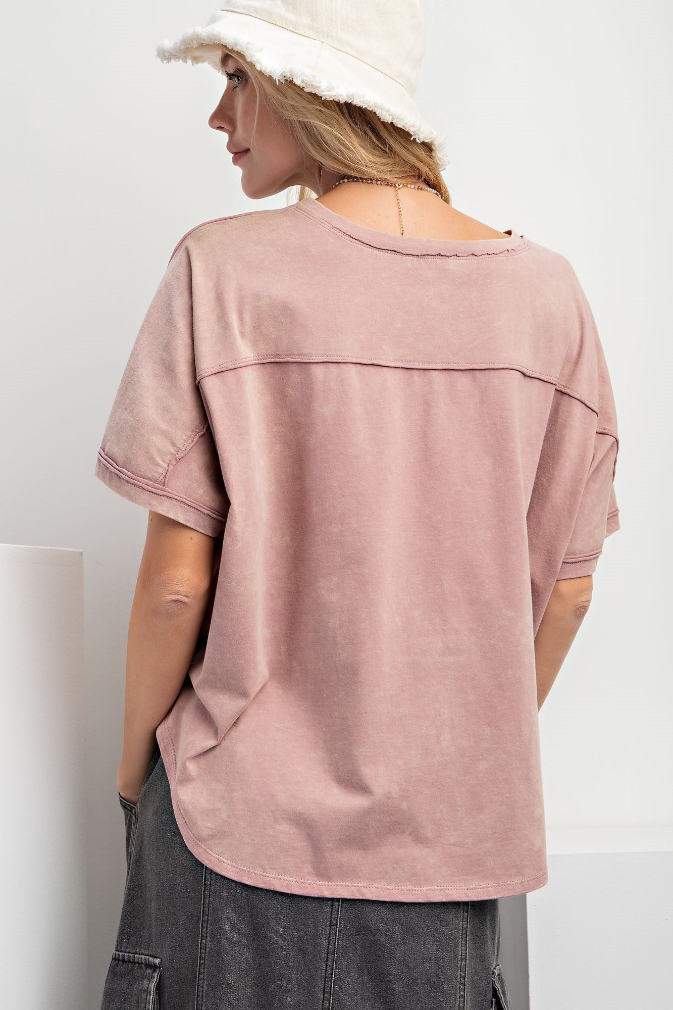 Star Mineral Washed Top - Regular and Plus - Buttercup Lynne Boutique