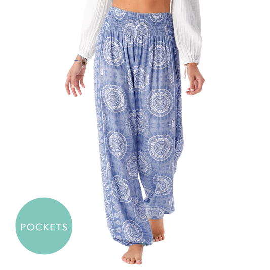 Vinca Harem Pants with Pockets - Buttercup Lynne Boutique
