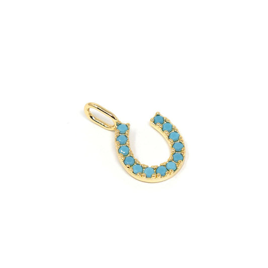 Galloping Beauty Lucky Horseshoe Charm - Buttercup Lynne Boutique