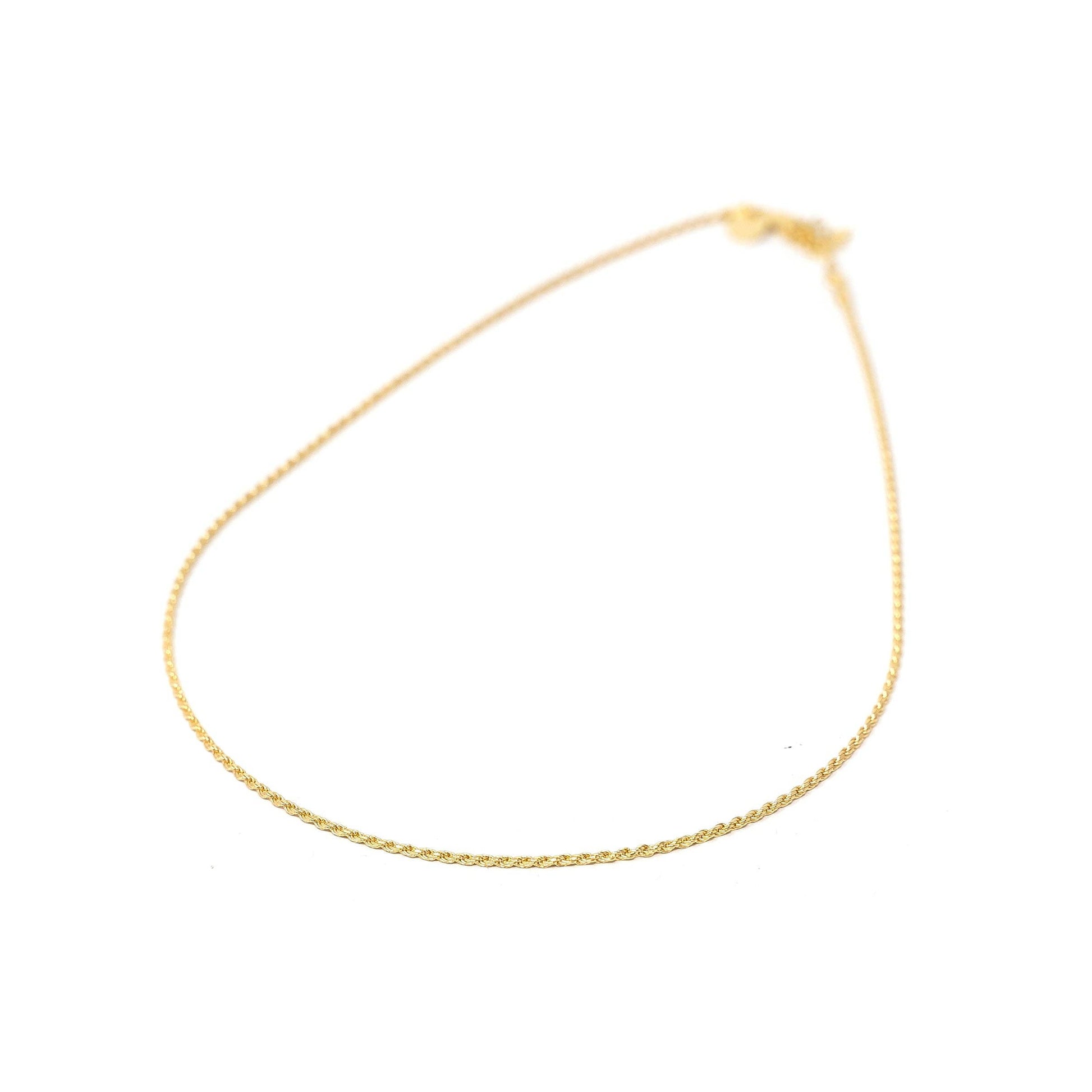 Perfect Idea Skinny Rope Chain Necklace - Buttercup Lynne Boutique