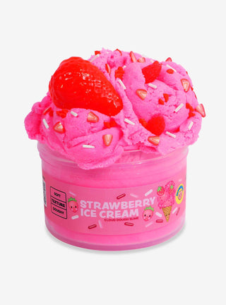 PeachyBbies Strawberry Ice Cream Cloud Dough Slime