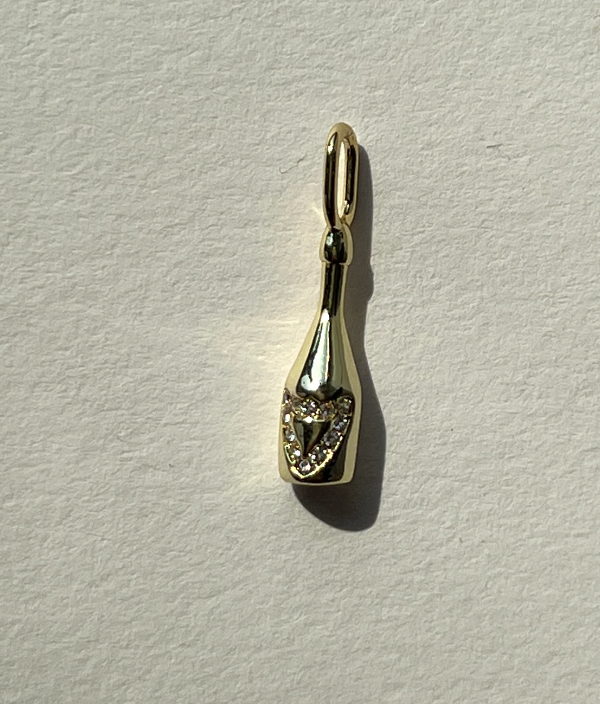 Time To Celebrate Pop The Champagne Charm - Buttercup Lynne Boutique
