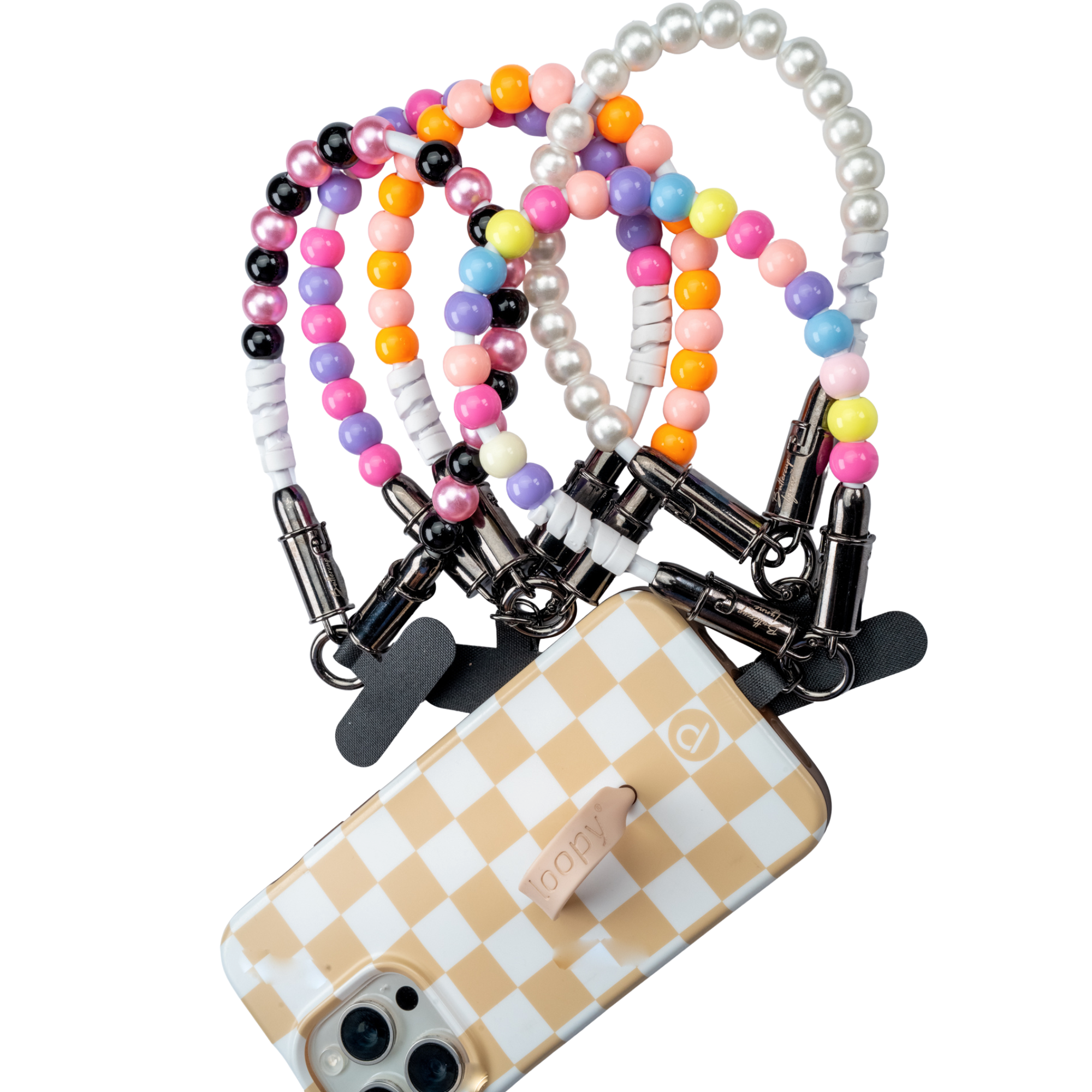 Buttercup Beaded Phone Charging Wristlet Strap - Thumbnail 2